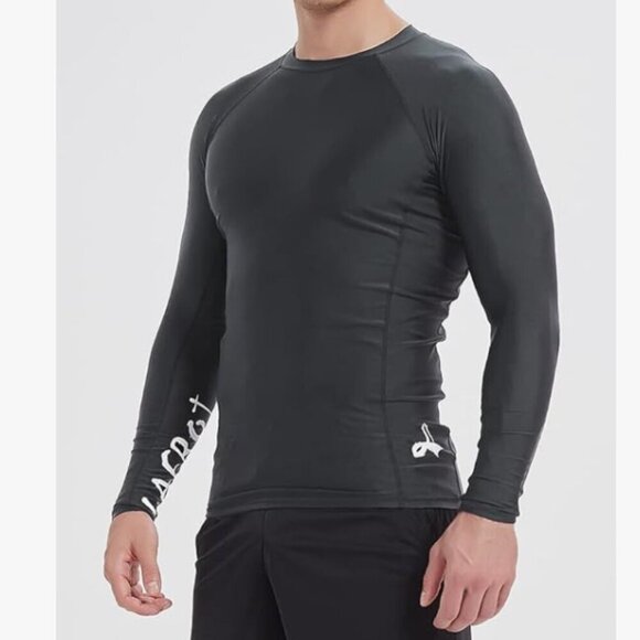 New Set of 2 LAFROI Men's Long Sleeve UPF 50+ Baselayer Skins Rash Gaurd Size L - Picture 2 of 15